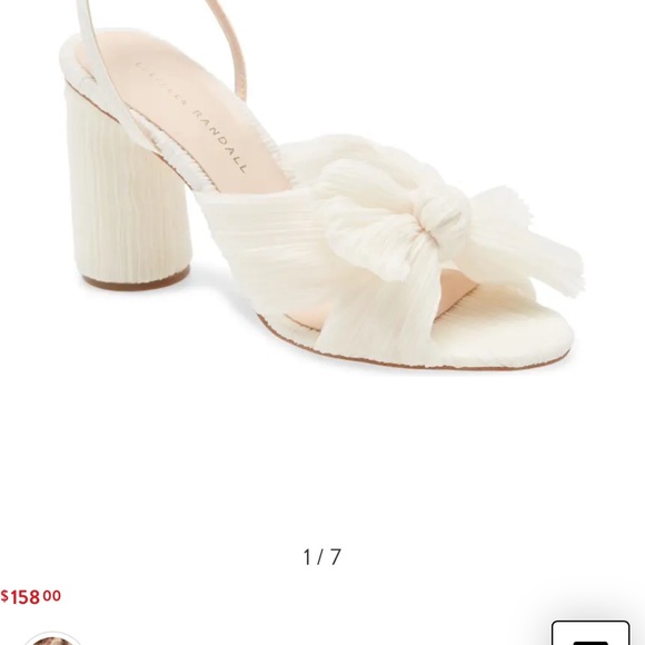 Loeffler Randall Camellia Knotted Sandal in Pearl - Picture 2 of 8